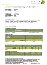 Manuka Pur 514 mg/kg MGO MPI5 Zertifikat deutsch