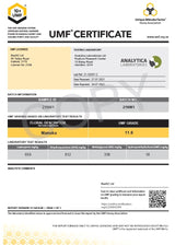 Manuka Honig UMF10 Zertifikat